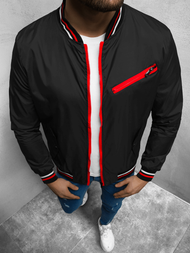 Kurtka przejściowa męska bomberka czarna OZONEE JS/M10296