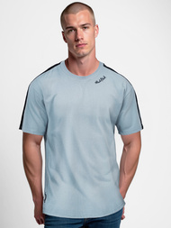 T-shirt męski loose fit jasno-niebieski OZONEE O/QQ1195Z