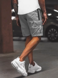 Spodenki dresowe męskie szare OZONEE O/WW20016/2