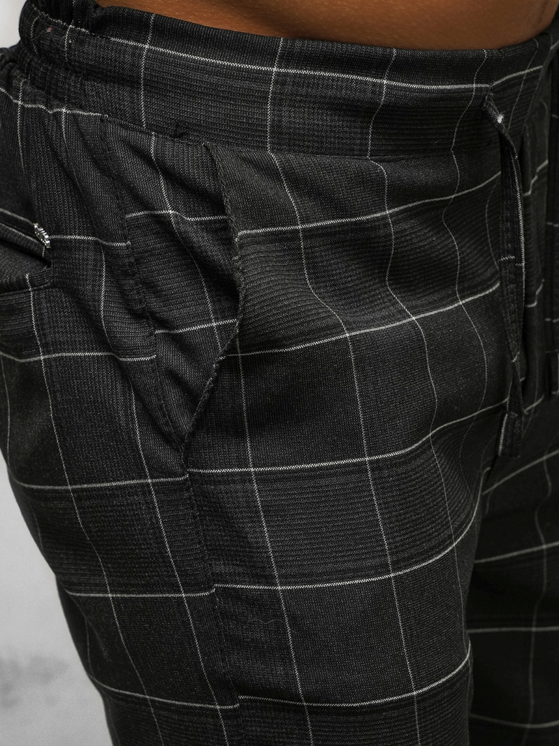 Чоловічі штани джоггери чинос Чорнi OZONEE DJ/2276/22