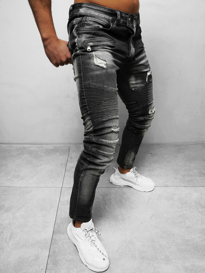 Чоловічі джинси Чорнi OZONEE NB/MP0030N