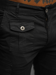 Spodenki męskie chino czarne OZONEE NB/MP0188N