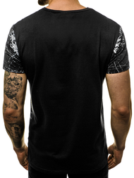T-Shirt męski czarny OZONEE JS/SS10917
