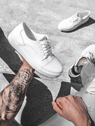 Sneakersy białe OZONEE O/KN050