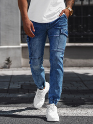 Чоловічі джинси джоггери Синi OZONEE NB/MP0058B