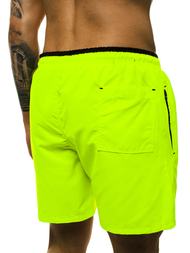 Spodenki kąpielowe męskie żółto-neonowe OZONEE MAD/4262