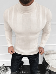 Sweter męski golf ecru OZONEE L/2705