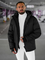 Kurtka zimowa męska czarna OZONEE JS/91M9901/392