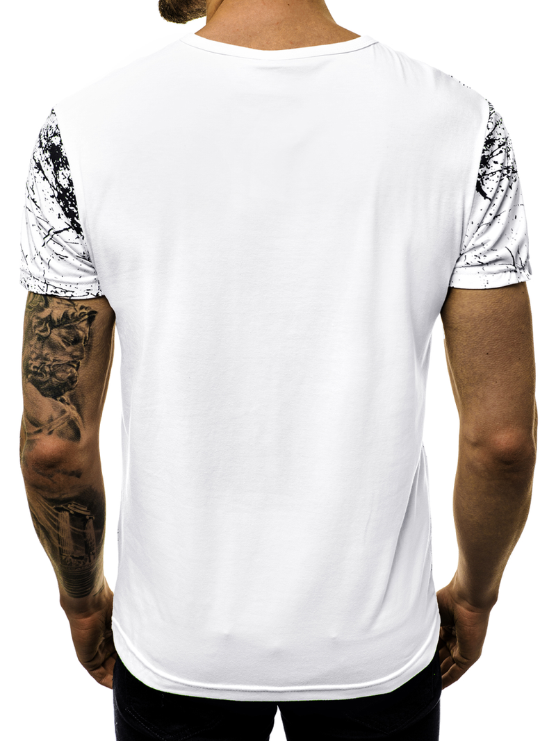 T-Shirt męski biały OZONEE JS/SS10917