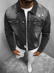 Kurtka męska jeansowa szara OZONEE NB/MJ511G