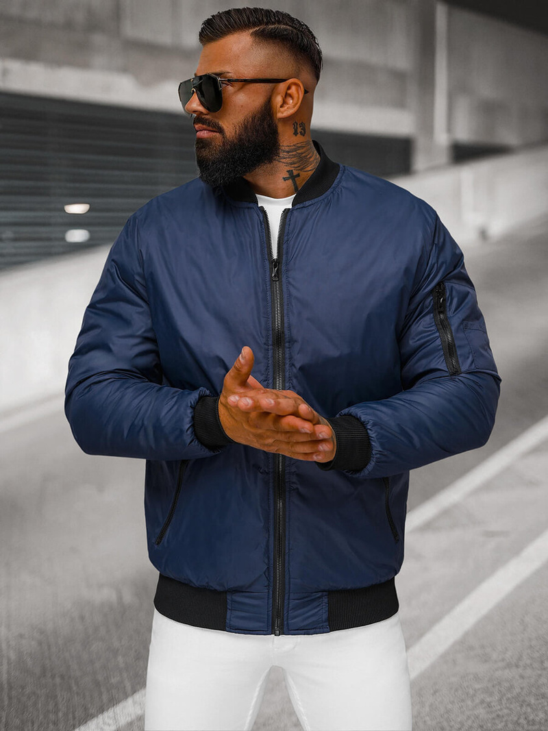 Куртка чоловіча tемно-cиня OZONEE JS/AK95Z