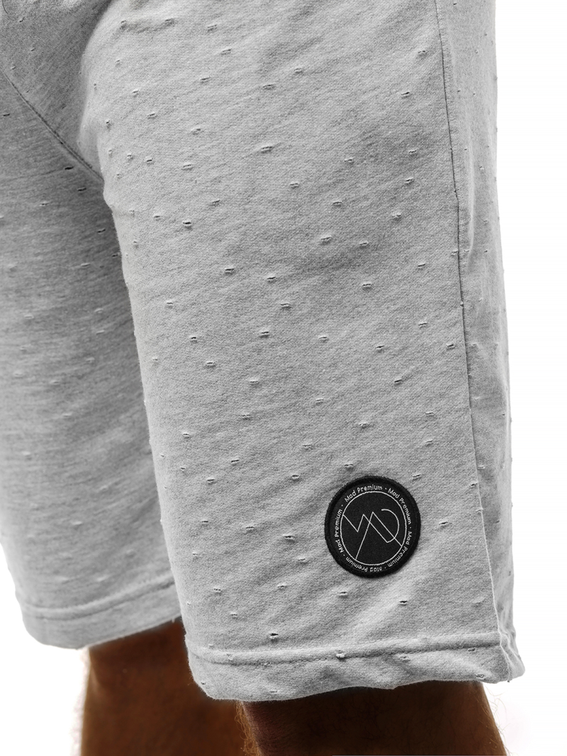 Spodenki sportowe męskie szare OZONEE MAD/2923