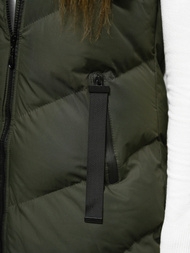 Стьобаний жіночий жилет Зелена OZONEE JS/M787/136