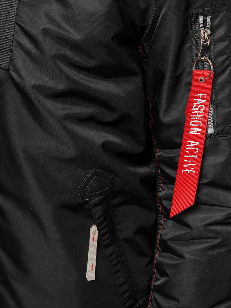 Kurtka męska czarna OZONEE O/X1026K