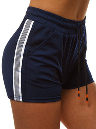 Spodenki dresowe damskie granatowe OZONEE JS/1023/B4