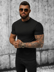 T-shirt męski slim fit czarny OZONEE NB/MT3001