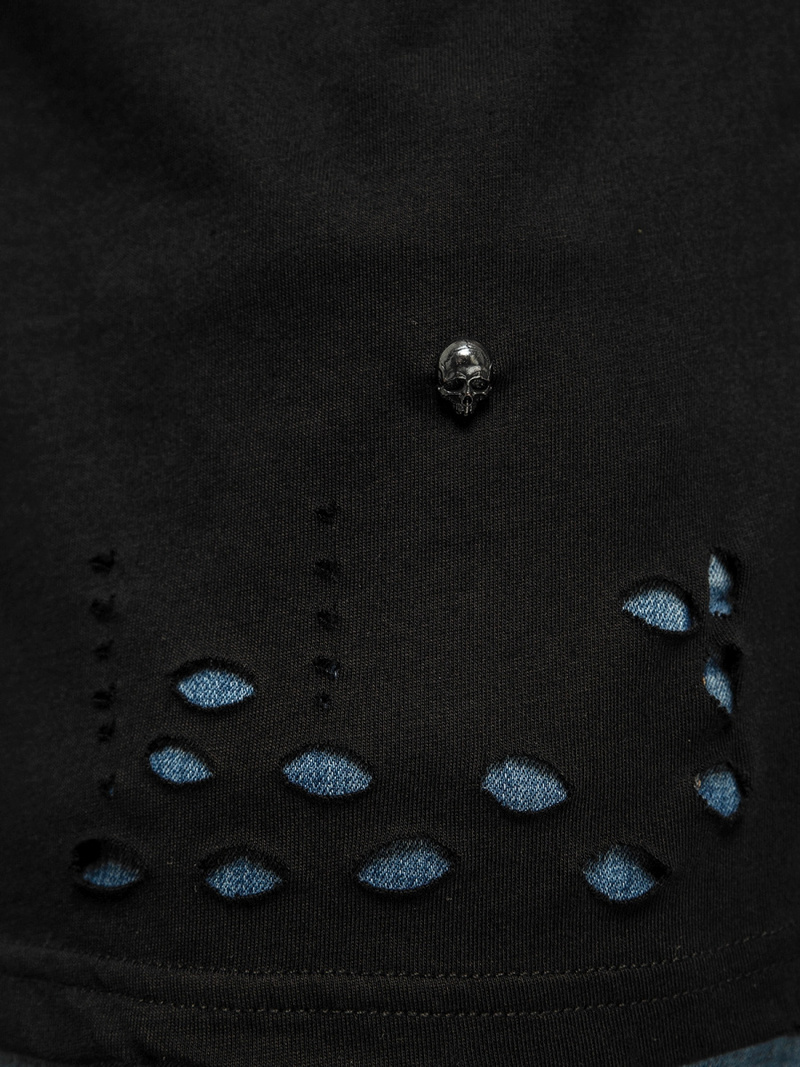 Футболка чоловіча Чорна OZONEE NB/3010