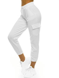 Spodnie dresowe damskie ecru OZONEE O/MB2001/21