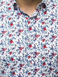 Koszula męska w kwiaty OZONEE EP/K01Z