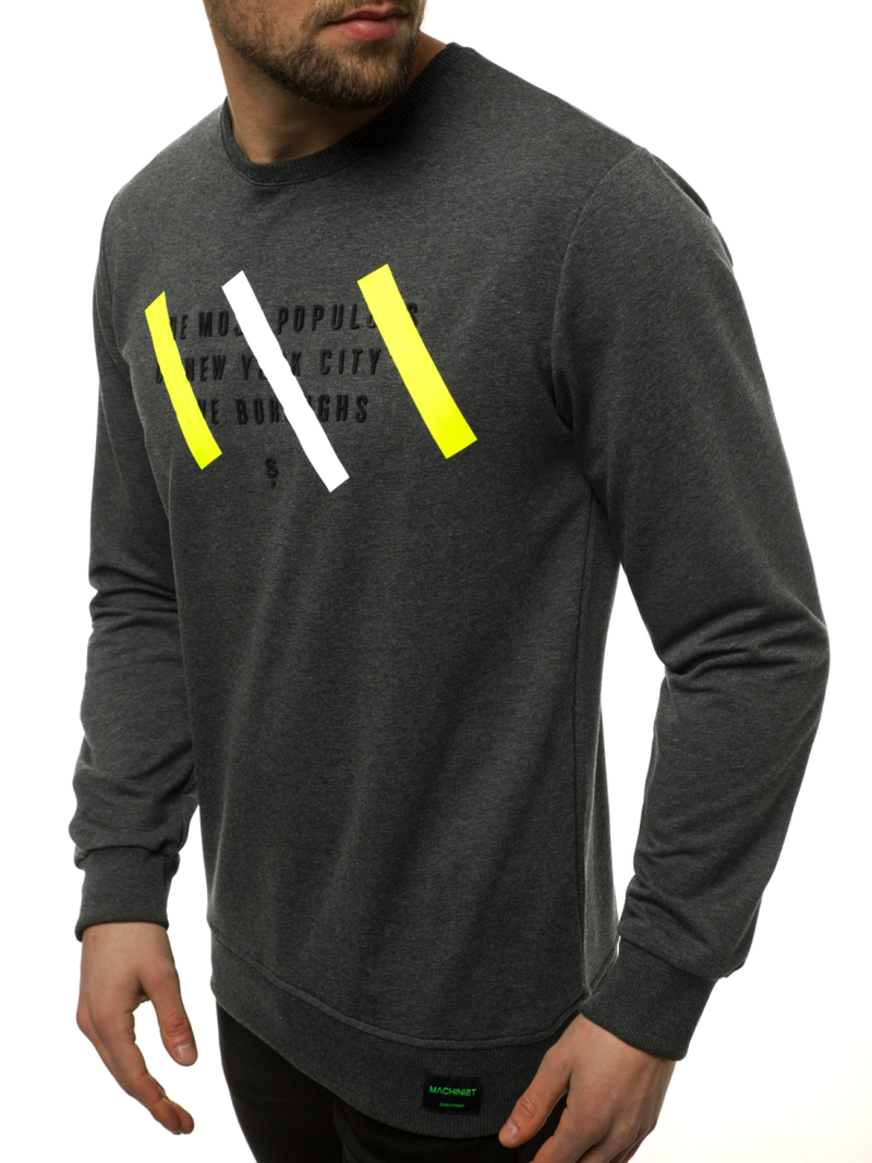 Bluza męska grafitowa OZONEE MACH/2105