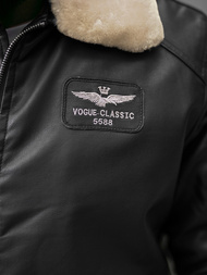 Kurtka męska pilotka czarna O/4811Z