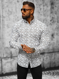 Класична сорочка чоловіча Бiла OZONEE O/V62