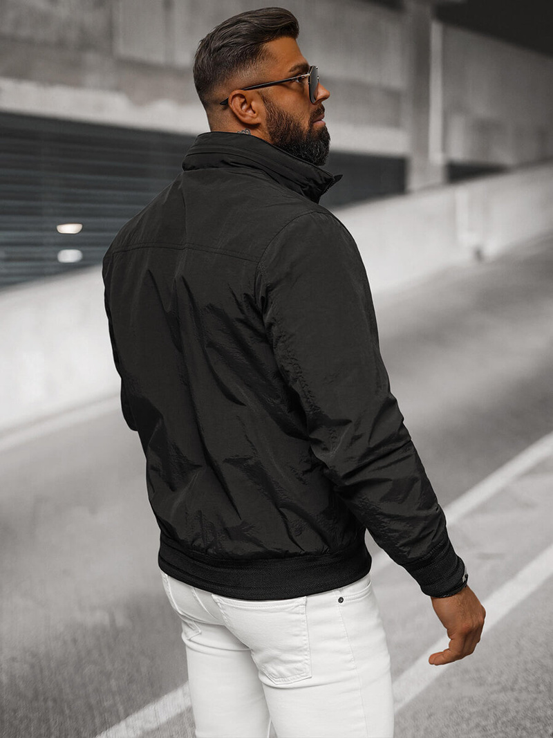 Kurtka męska czarna OZONEE JS/5M3211/392