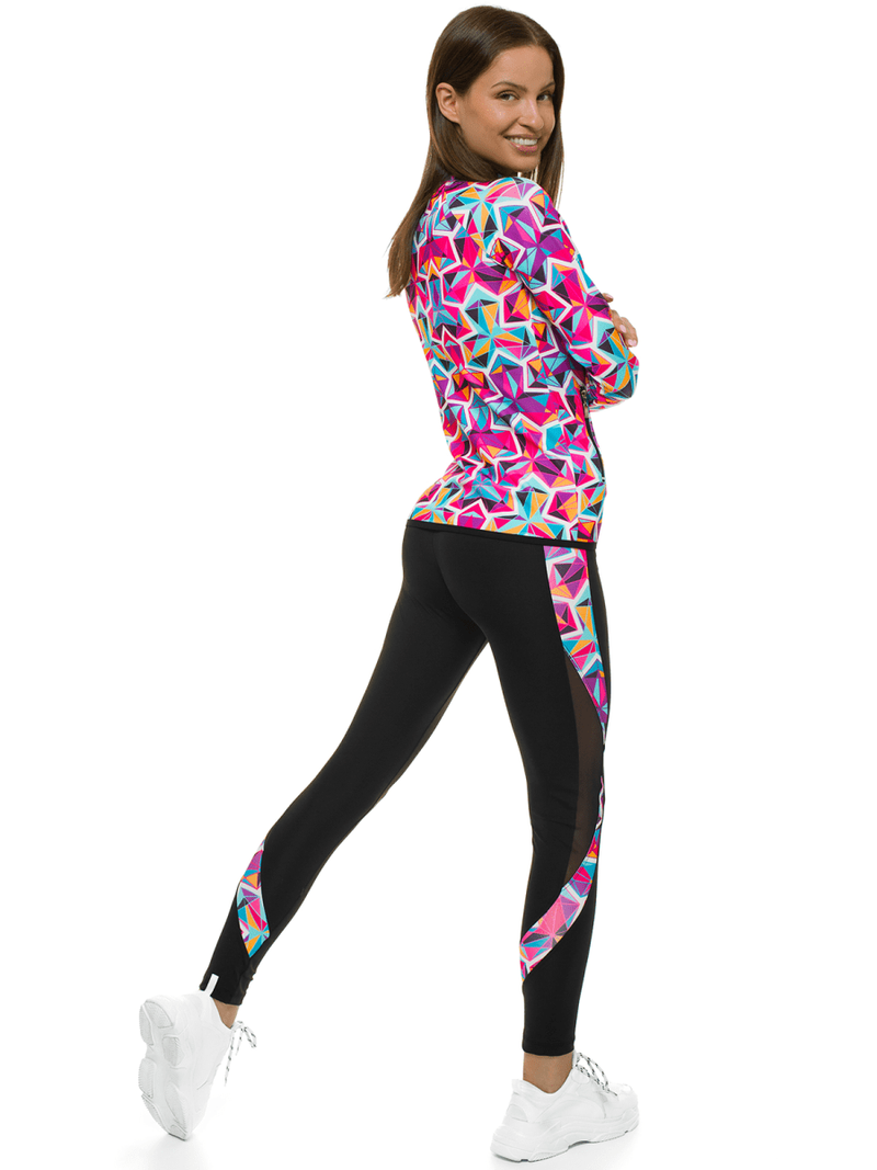 Жіночий спортивний костюм з трьох частин Кольоровий OZONEE O/MS01