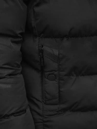 Kurtka zimowa męska pikowana czarna OZONEE JS/M8107