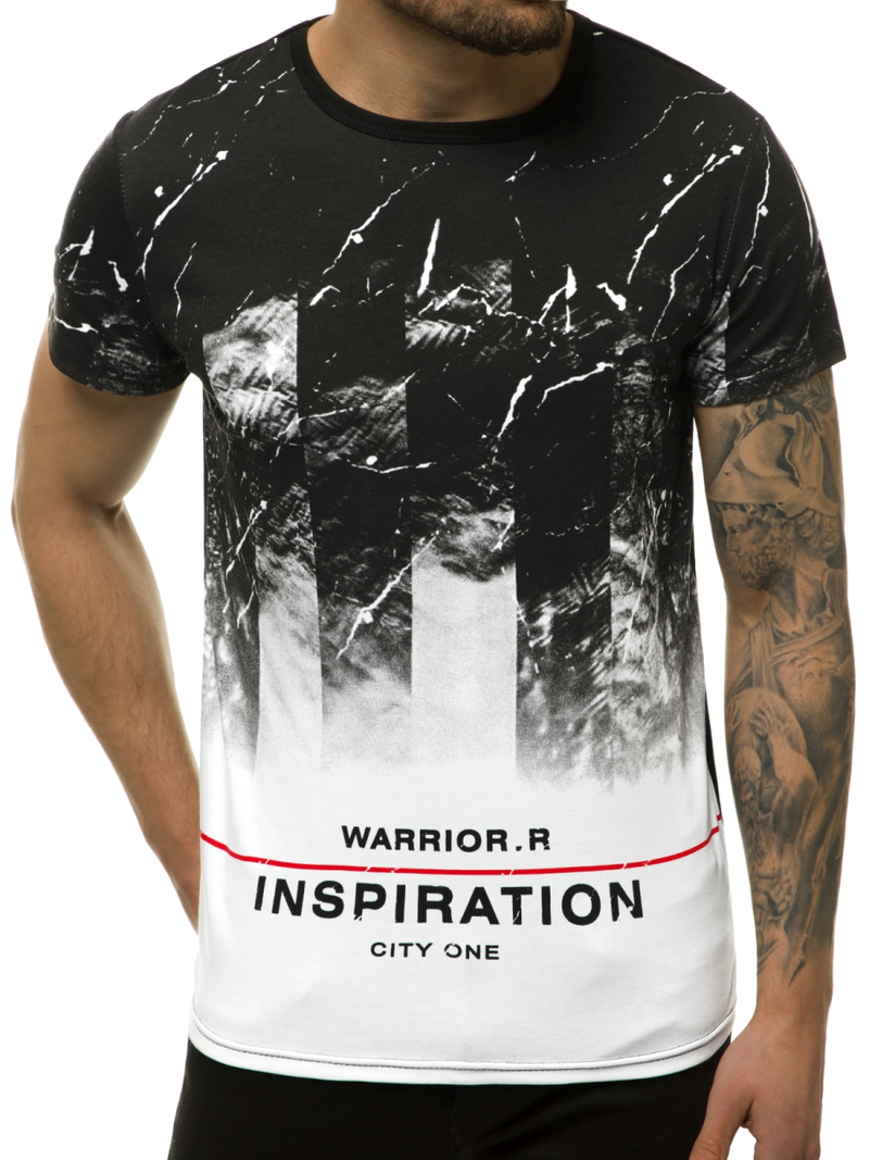 T-Shirt męski biały OZONEE JS/SS11108