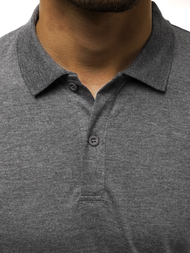 Футболка Поло Темно-сіра OZONEE JS/GD01Z