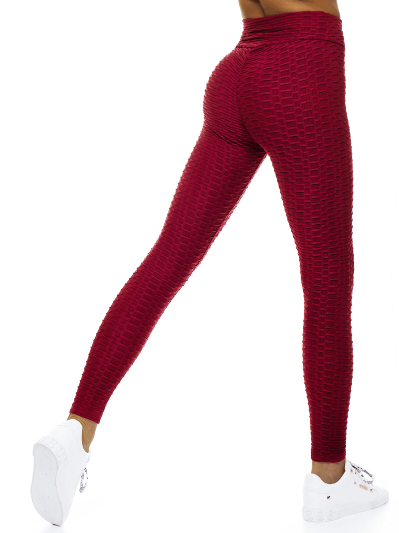 Legginsy damskie bordowe OZONEE O/20475
