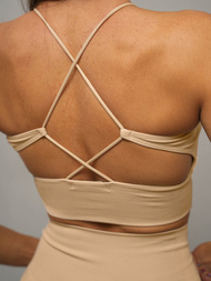 Жіночий спортивний костюм з двох частин Бежевий OZONEE O/YJS7714