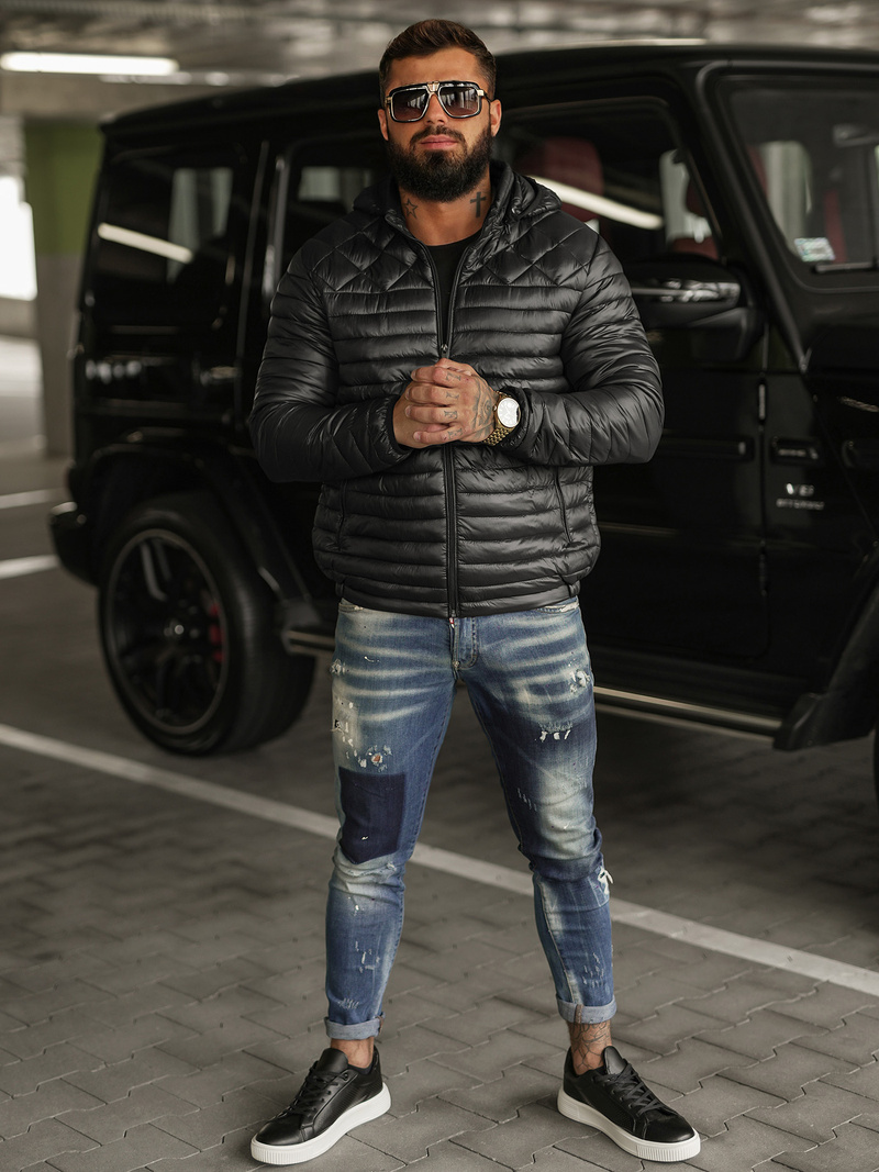 Куртка Чоловіча Чорна OZONEE JS/16M9328/392BZ