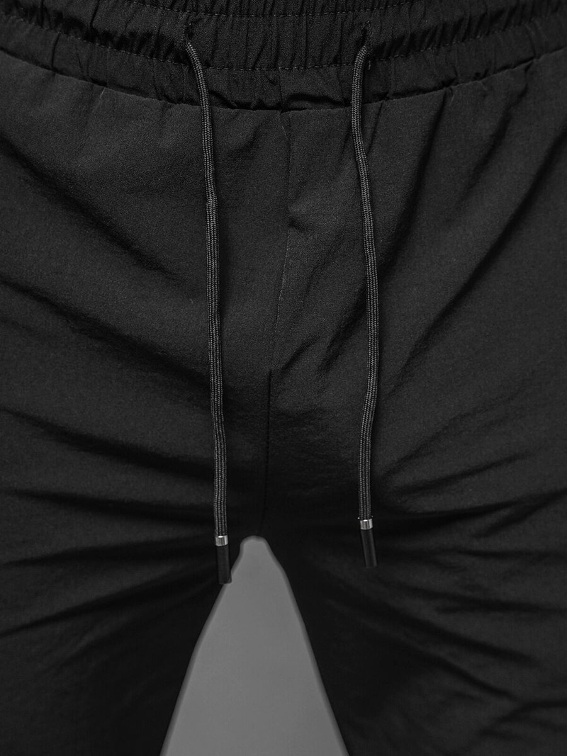 Spodnie męskie joggery czarne OZONEE O/DC468