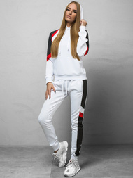 Bluza z kapturem damska biała OZONEE JS/JK88118/1