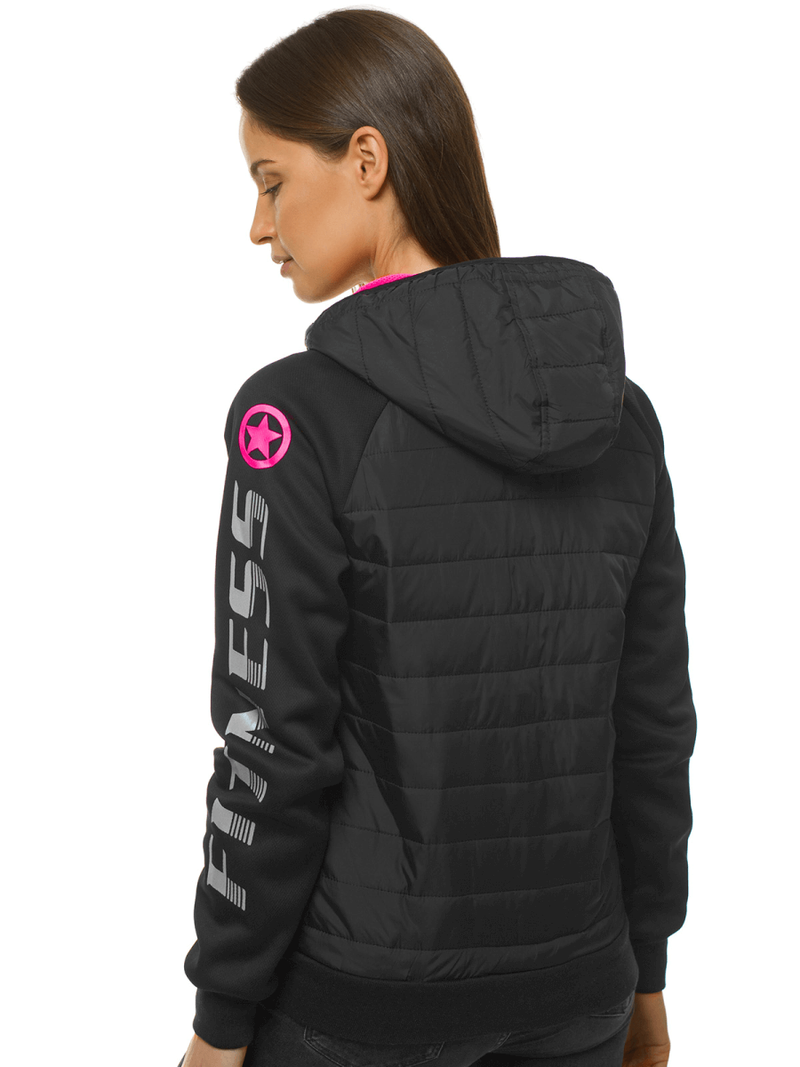 Kurtka damska czarna OZONEE JS/KSW4012