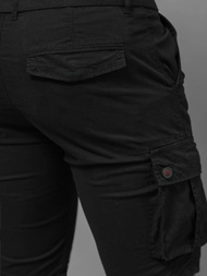 Spodenki męskie chino czarne OZONEE T/BB70012/1Z