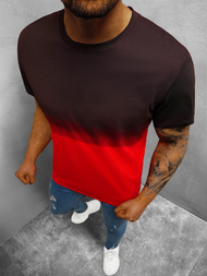 T-Shirt męski czerwony OZONEE JS/8T81/1