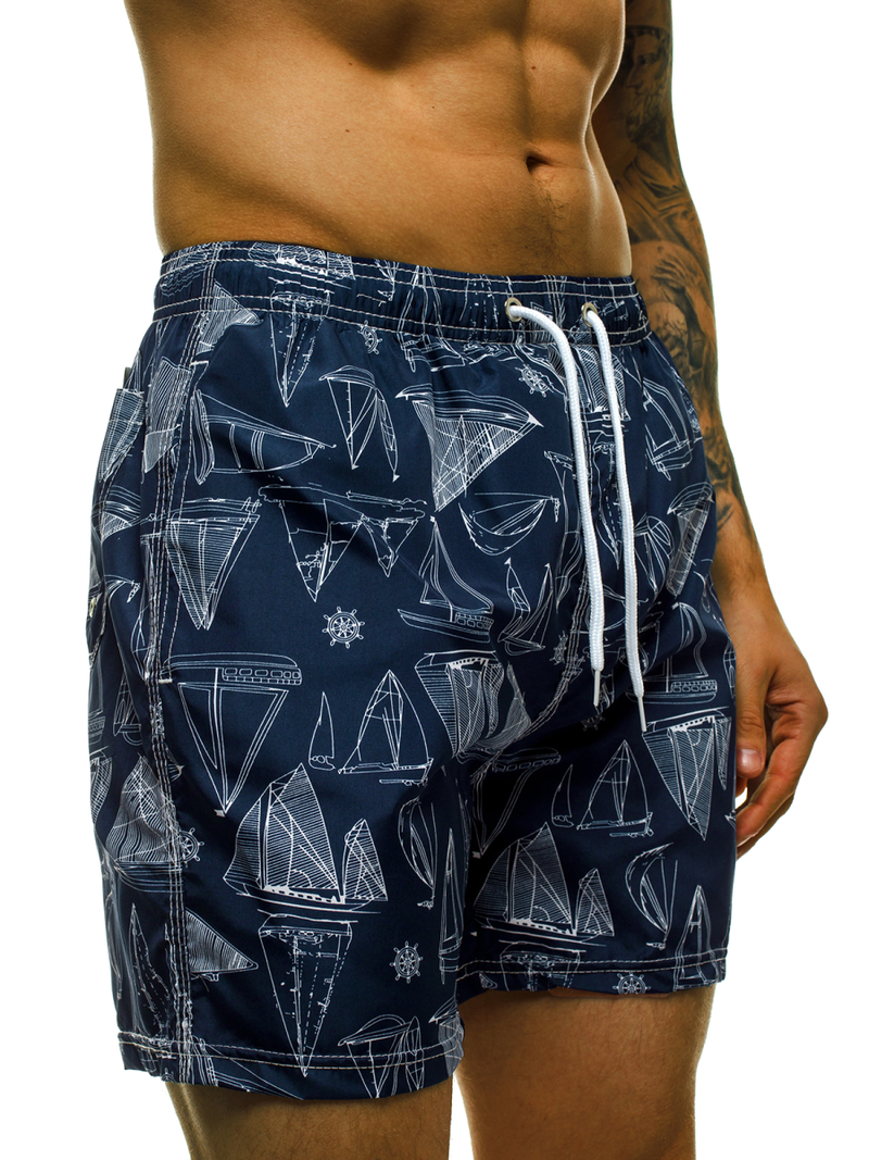 Spodenki kąpielowe męskie granatowe OZONEE JS/ST070