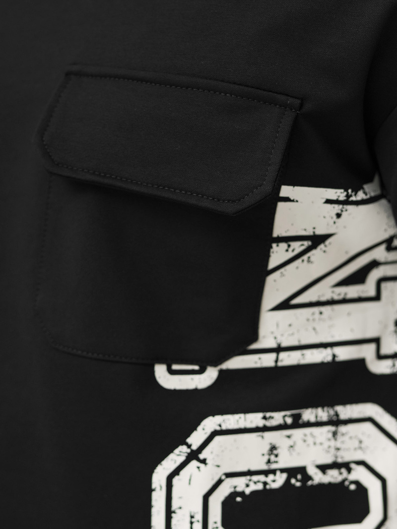 Komplet dresowy męski loose fit czarny OZONEE JS/27C6531/3