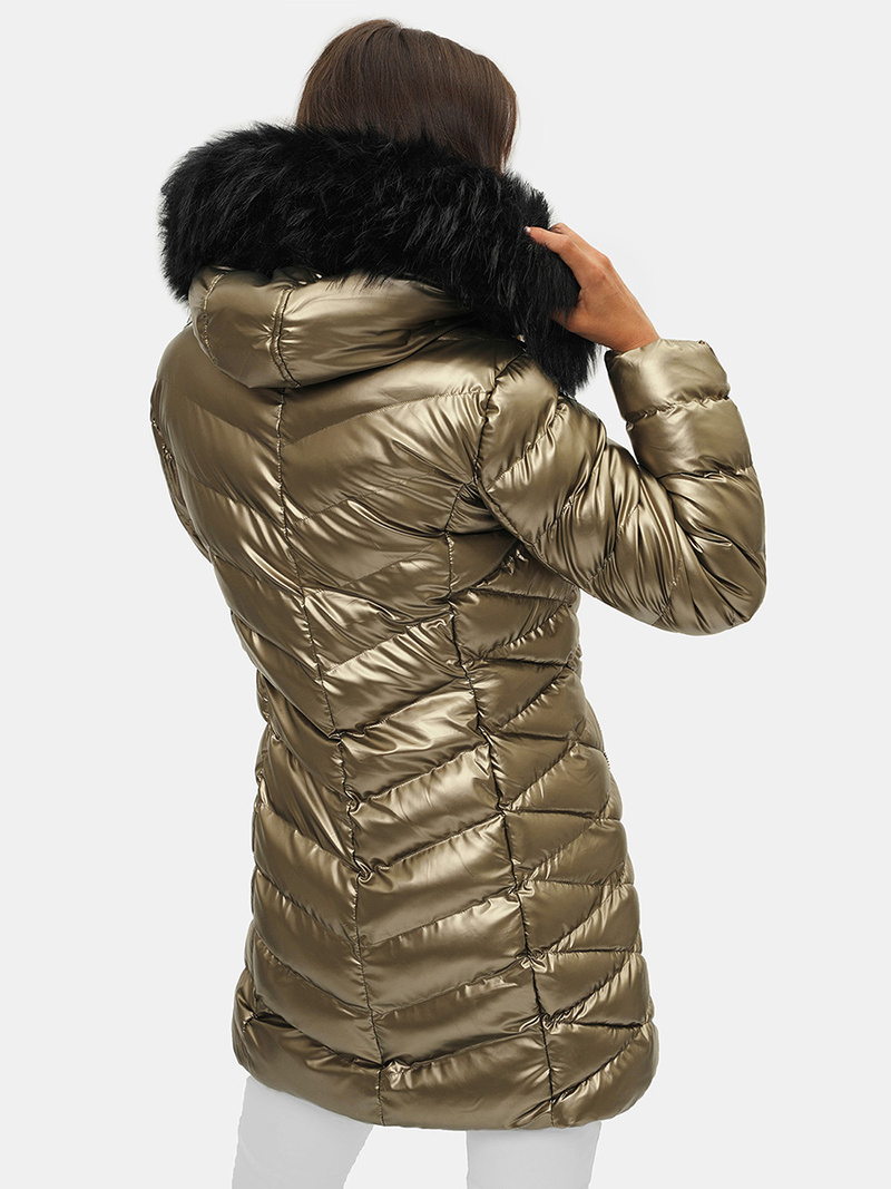 Куртка жіноча золото OZONEE JS/M778/403