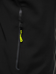 Kurtka softshell męska z kapturem czarno-żółta OZONEE GE/12269Z