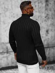 Sweter męski golf czarny OZONEE L/2300Z