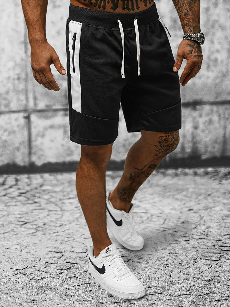 Шорти Чоловічі Чорнi OZONEE JS/8K936