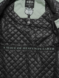 Kurtka zimowa damska długa pikowana miętowa OZONEE O/W377Z