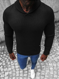 Sweter męski czarny OZONEE NB/MM6018/4