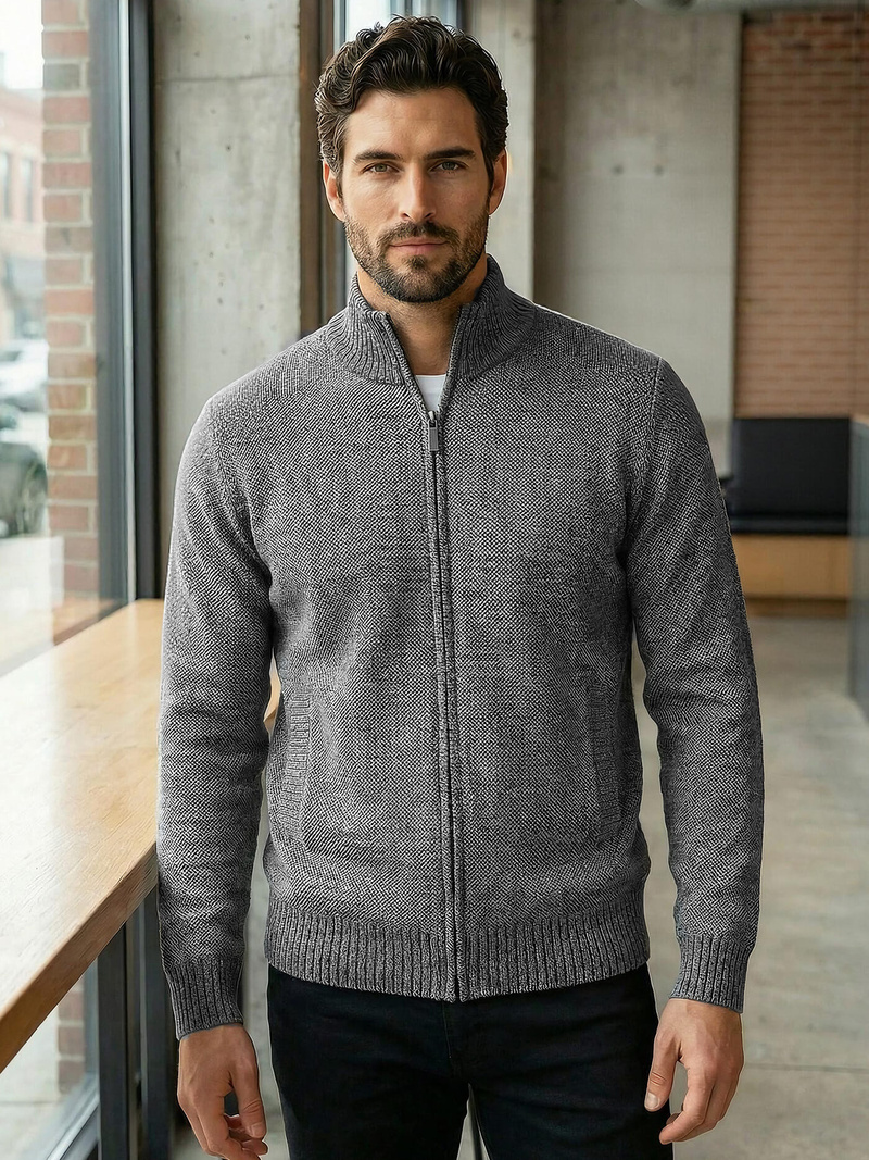 Светр чоловічій Графітовий OZONEE JS/59B3611/5