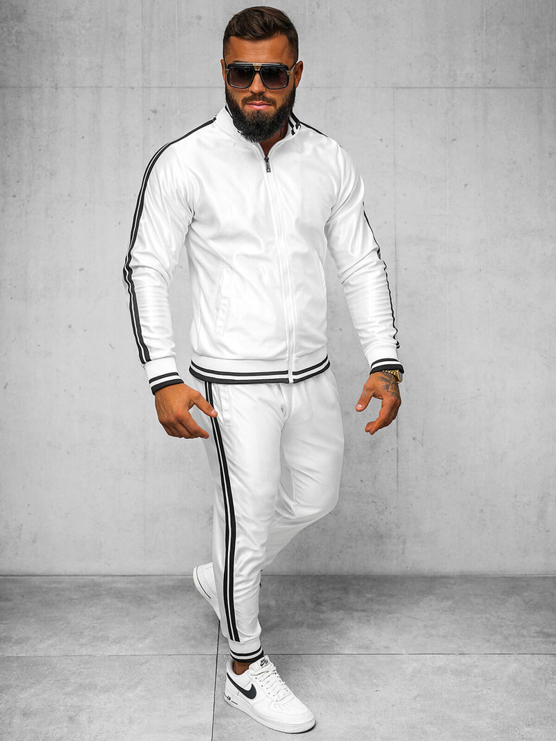 Komplet dresowy męski biały OZONEE O/3C103/1