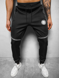 Штани спортивні чоловічі чорно-срібляста OZONEE O/HM665